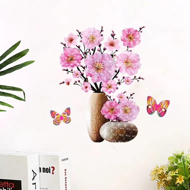 3D Printing Vase - 3D Simulation Vase Bedroom Room Wall