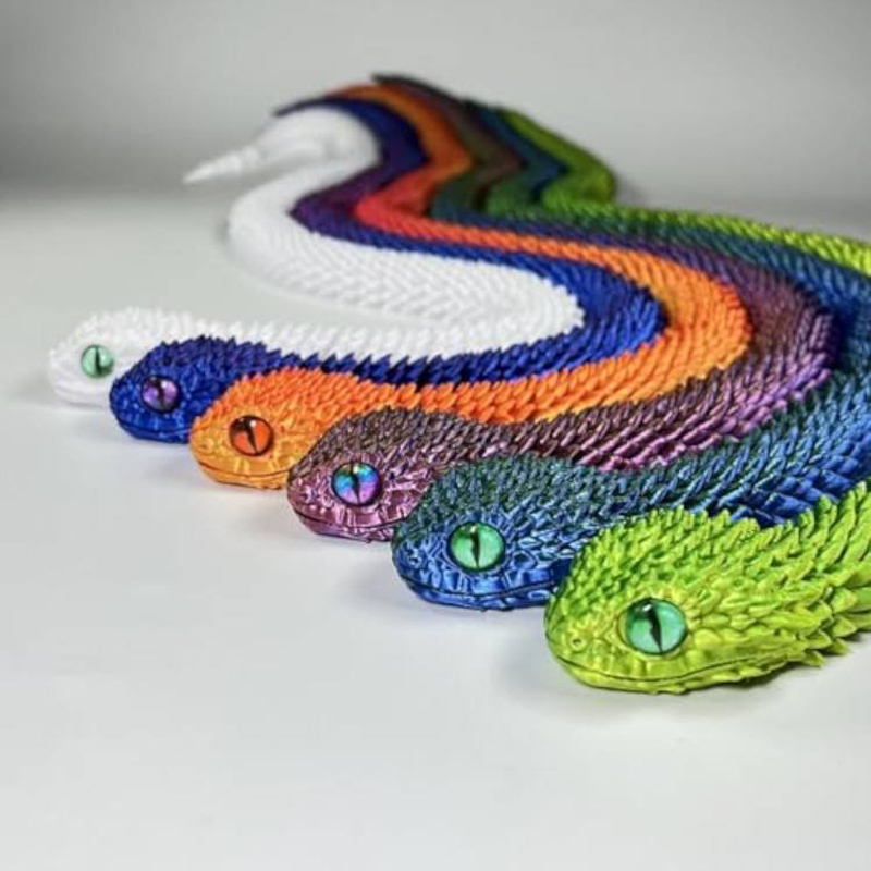 3D Printing Gundam - 2026 new 3D printed snake, lifelike