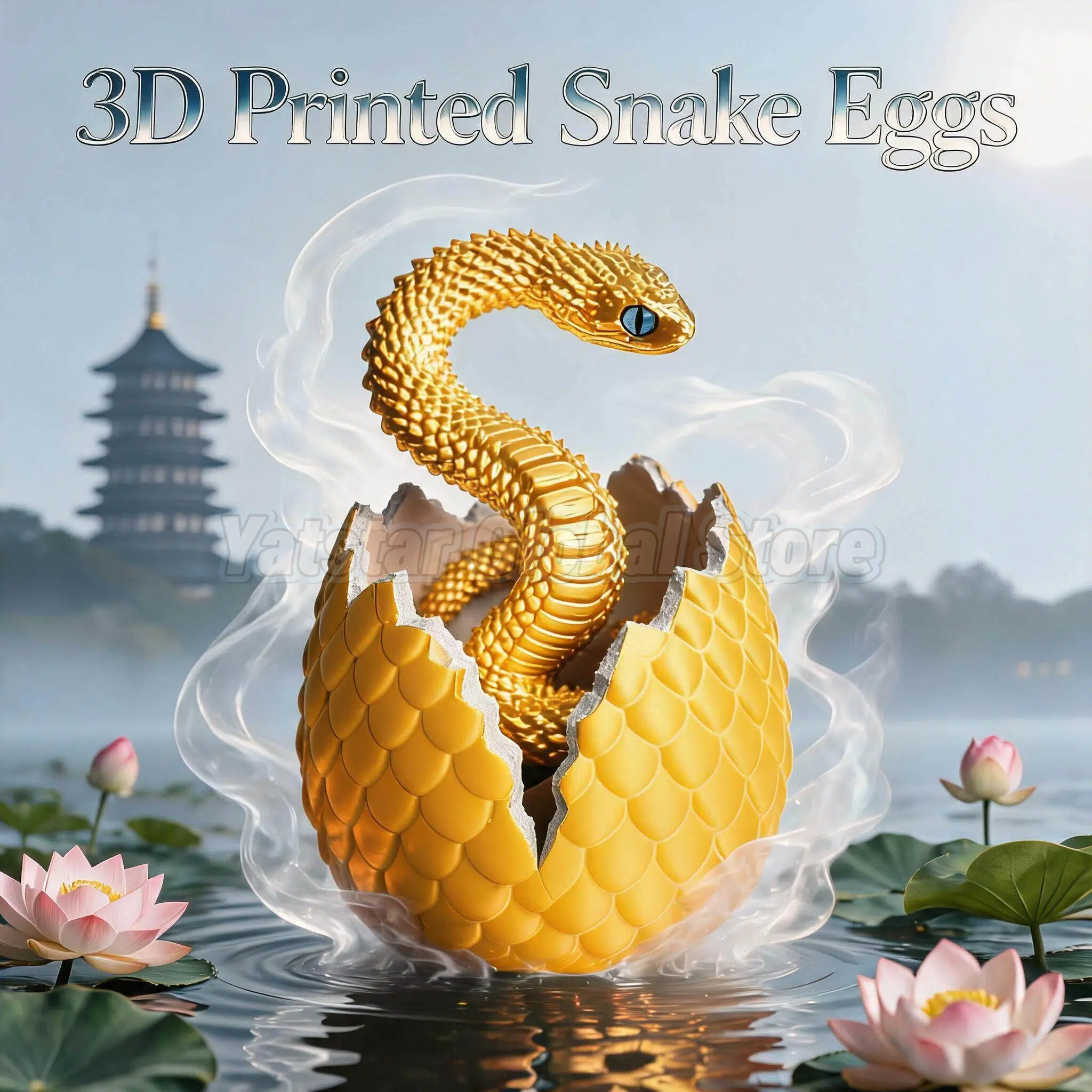 3D Printing Gundam - 3D Printed Snake Egg Toy Creative