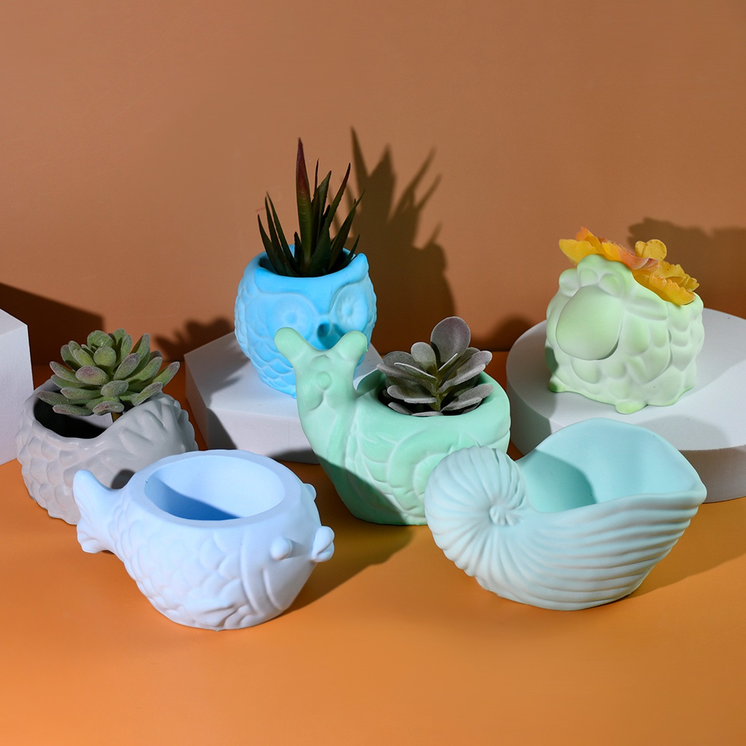 3D Animal Flower Pot Silicone  - 3D Printing Vase のレビューと価格