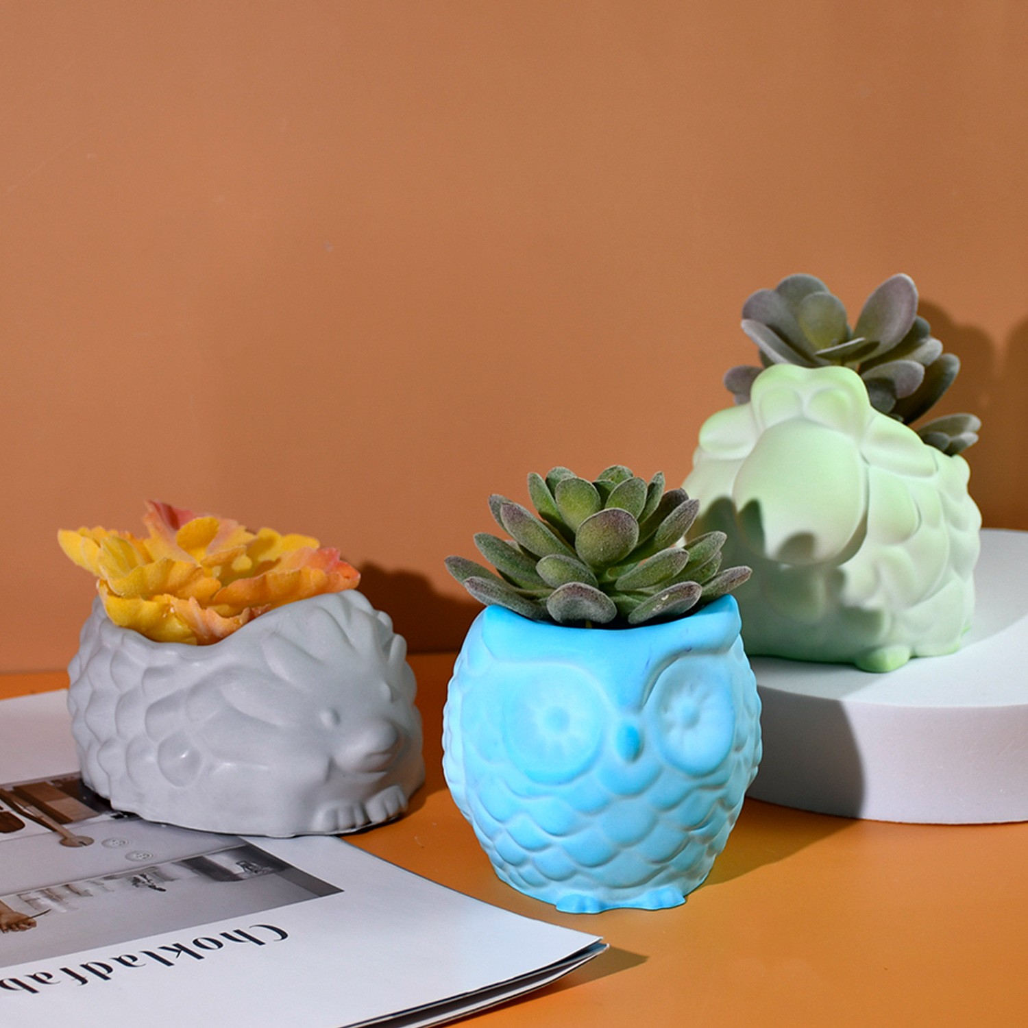 3D Animal Flower Pot Silicone  - 3D Printing Vase のレビューと価格
