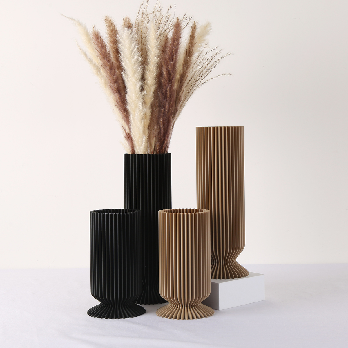 Elegant Black Plastic Vase - B - 3D Printing Vase のレビューと価格