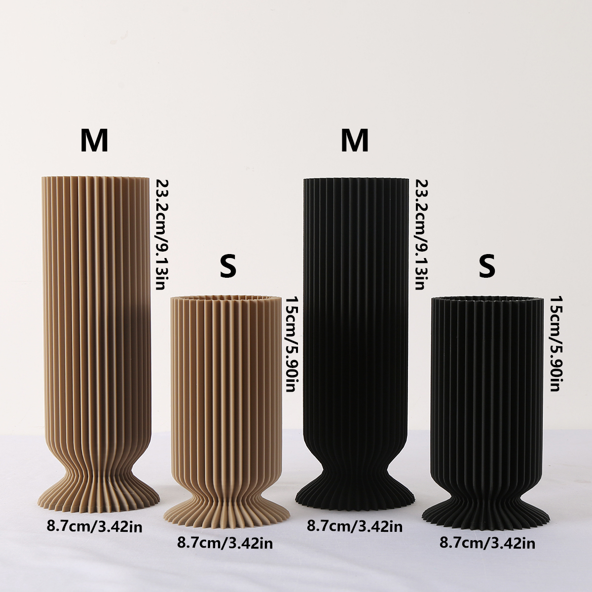 Elegant Black Plastic Vase - B - 3D Printing Vase のレビューと価格
