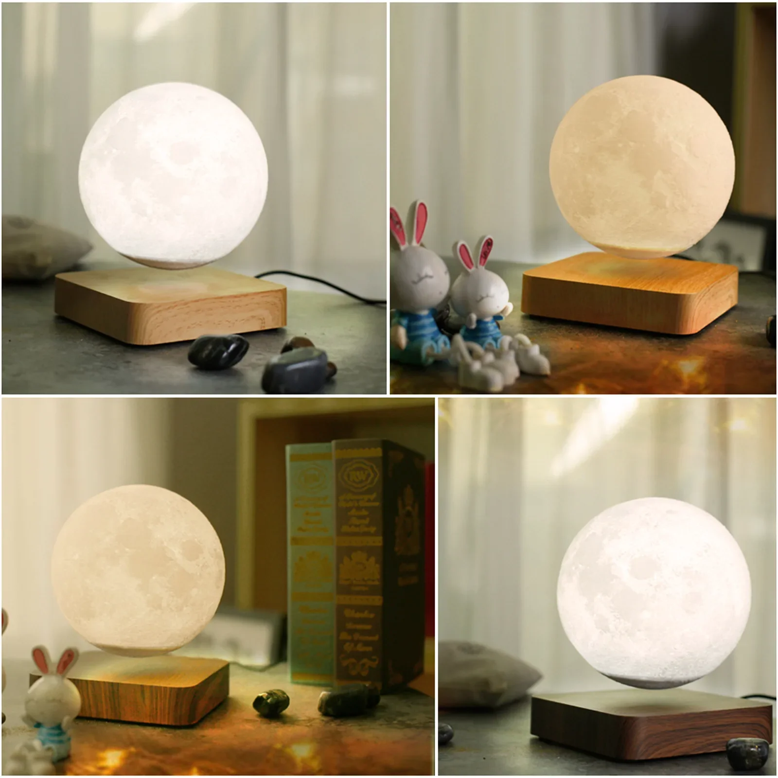 Maglev moon lamp home 3D print - 3D Printing Jewelry のレビューと価格