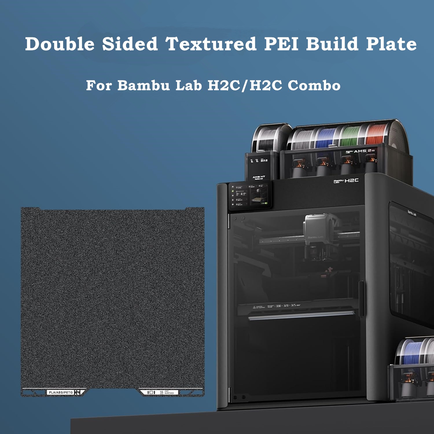 H2C Build Plate Black PEI with - 3D Printing Qr Codes のレビューと価格