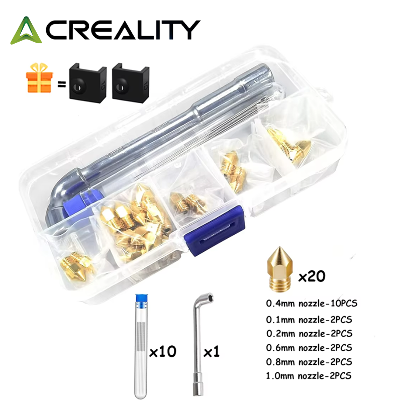 CREALITY 20 Pcs MK8 Brass Nozz - 3D Printing Creality のレビューと価格