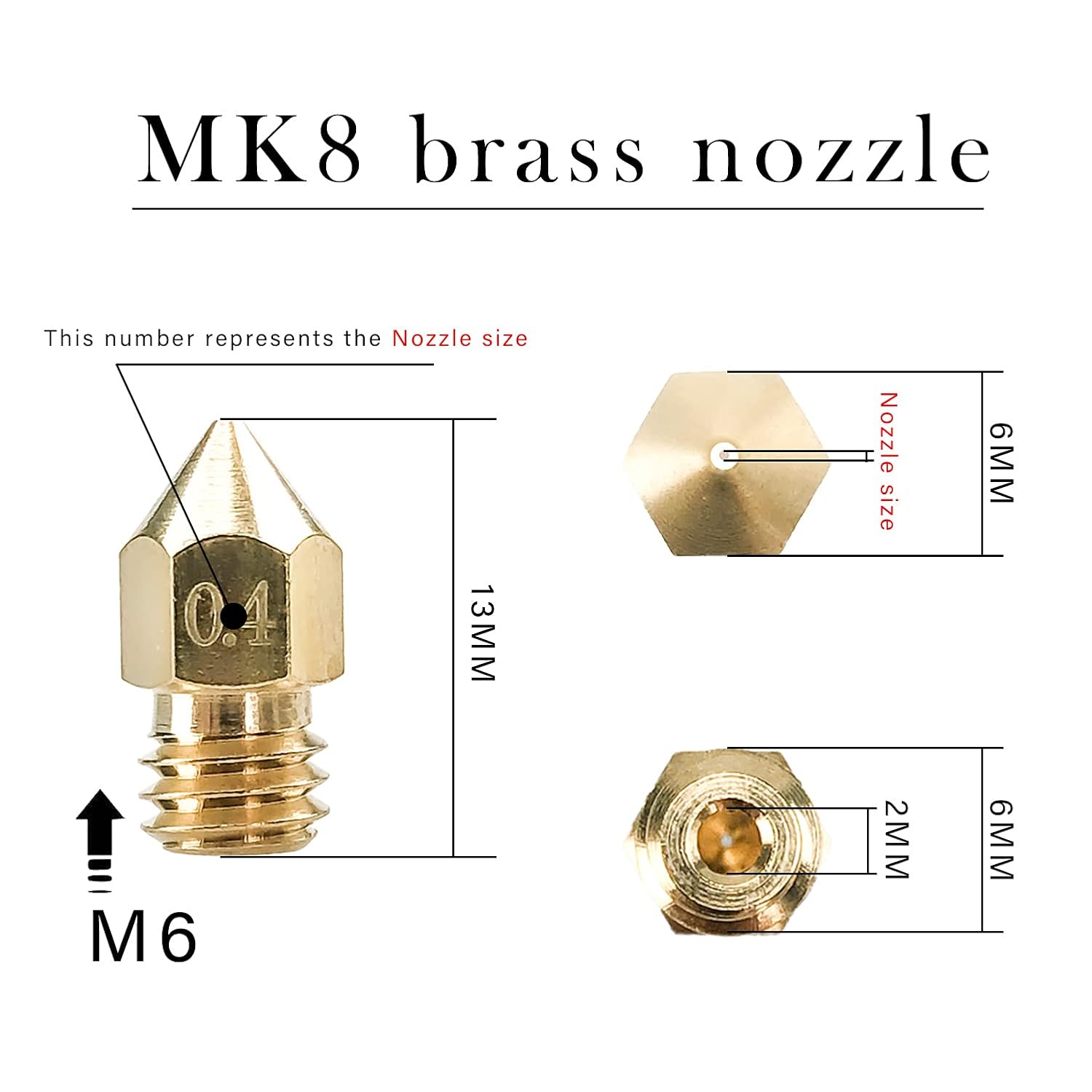 CREALITY 20 Pcs MK8 Brass Nozz - 3D Printing Creality のレビューと価格