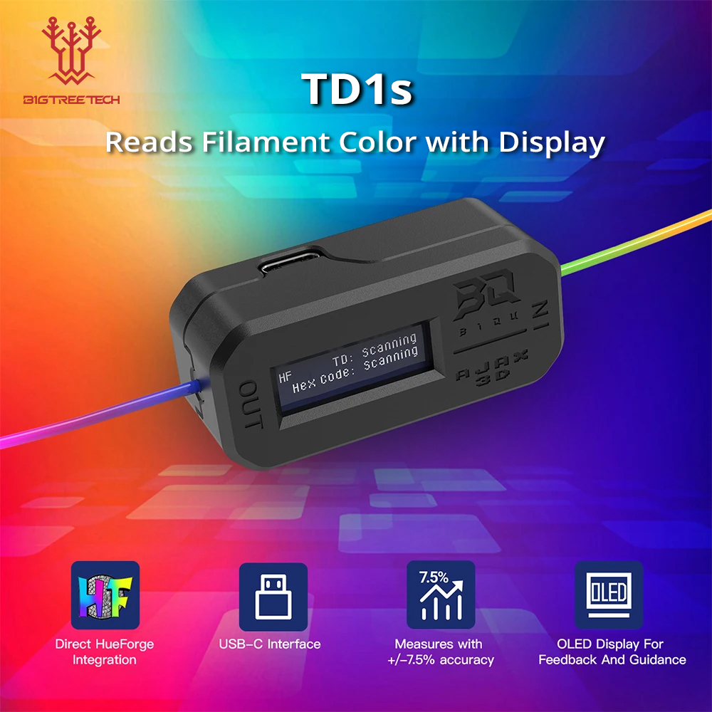 BIGTREETECH TD1s Reads Filamen - 3D Printing Pdf のレビューと価格