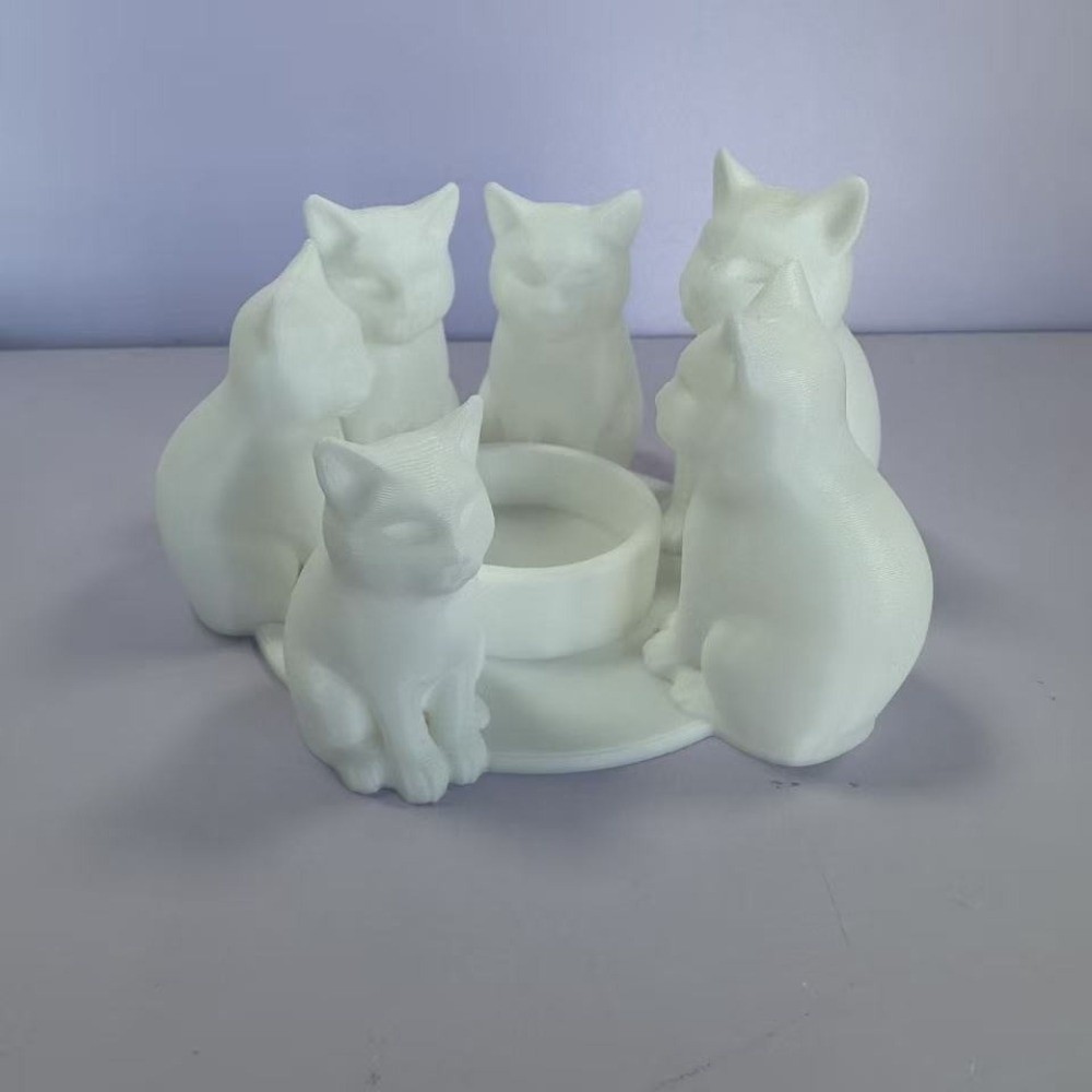 Creative Cartoon Cat Candle Ho - 3D Printing Ring Holder のレビューと価格