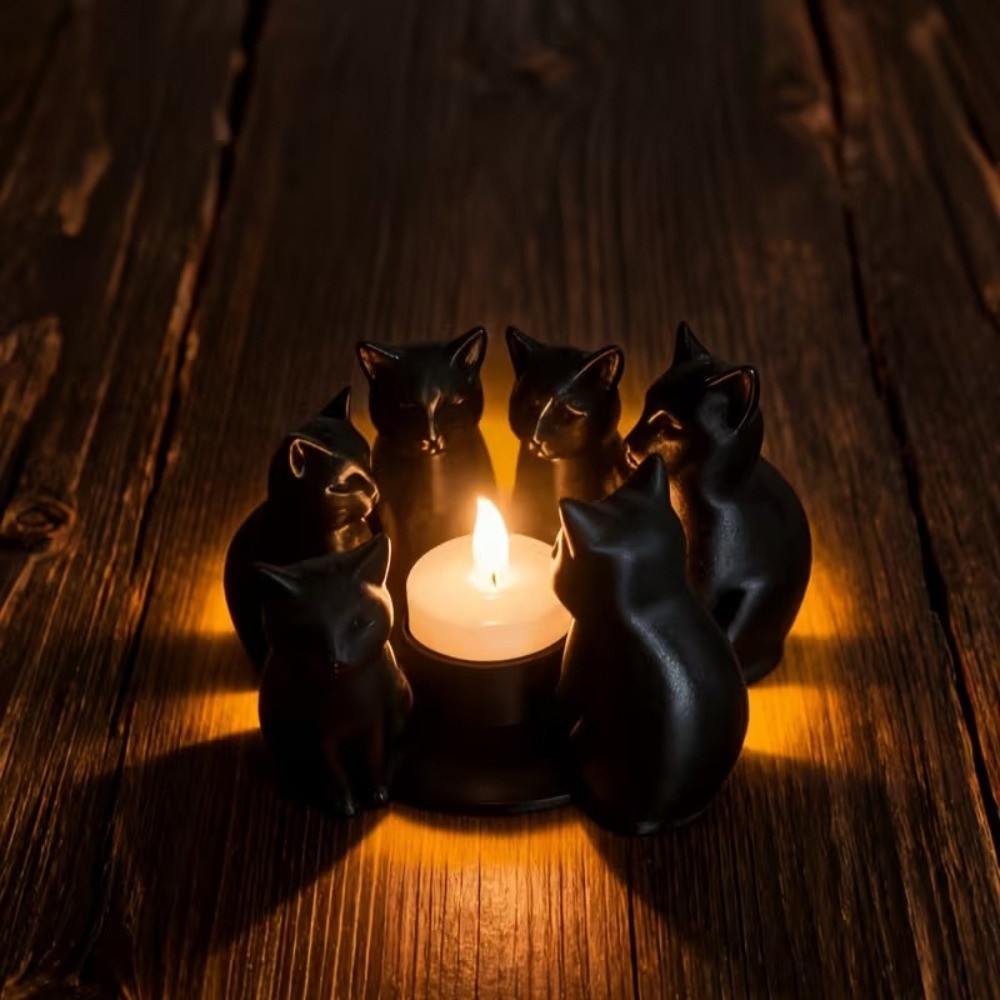 Creative Cartoon Cat Candle Ho - 3D Printing Ring Holder のレビューと価格