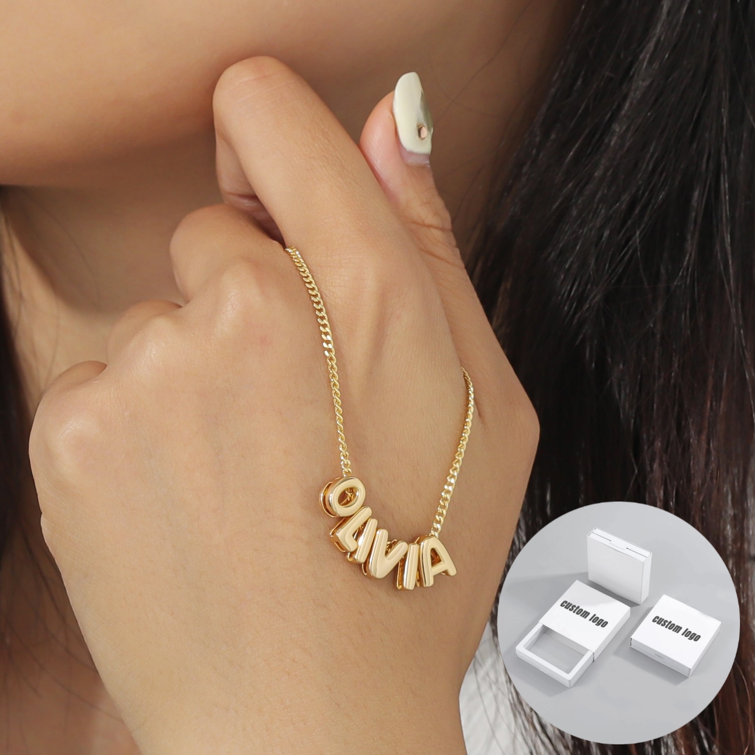 MYDIY Personalized Puff Name N - 3D Printing Jewelry のレビューと価格