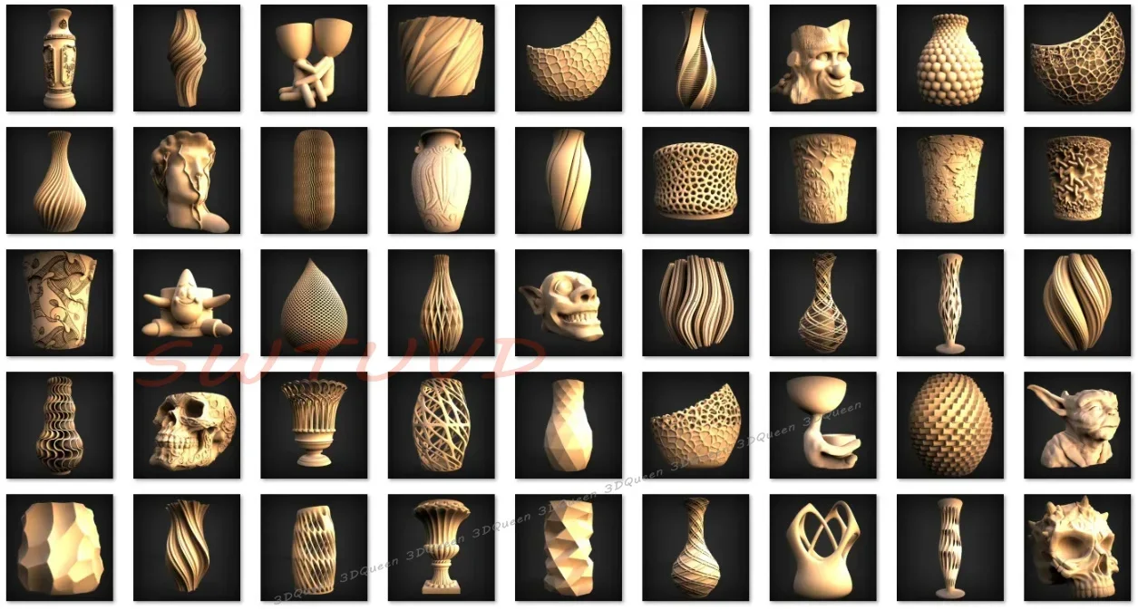 440+ Planter POT Vase STL File - 3D Printing Files のレビューと価格