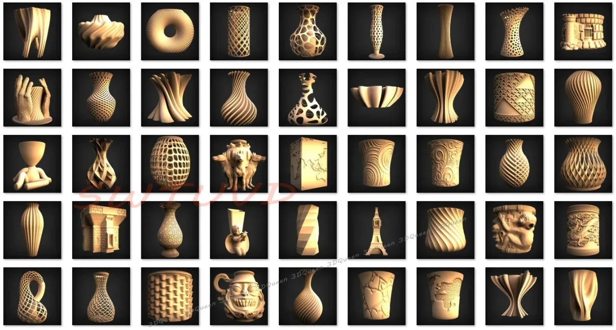 440+ Planter POT Vase STL File - 3D Printing Files のレビューと価格