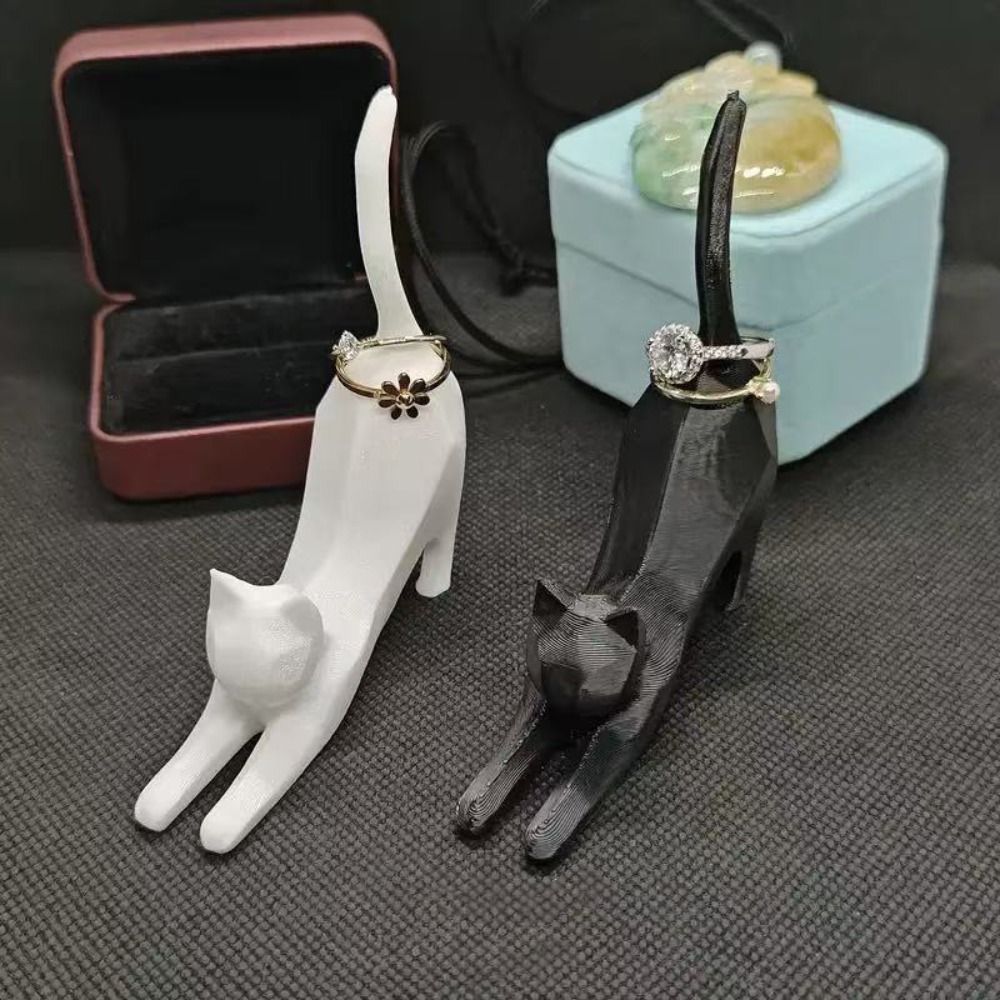 Mini Kitten Ring Storage Rack  - 3D Printing Jewelry のレビューと価格