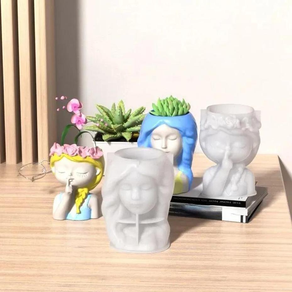 1 Pcs Silicone Mold 3D Cute Gi - 3D Printing Vase のレビューと価格