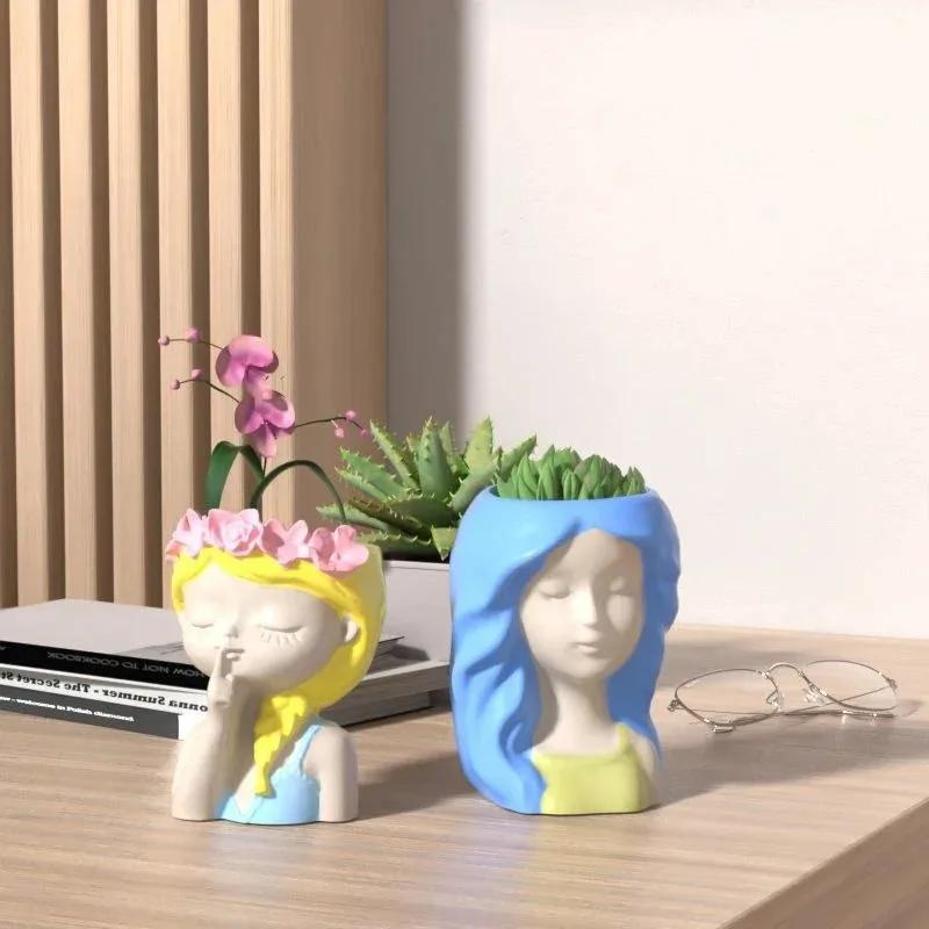 1 Pcs Silicone Mold 3D Cute Gi - 3D Printing Vase のレビューと価格
