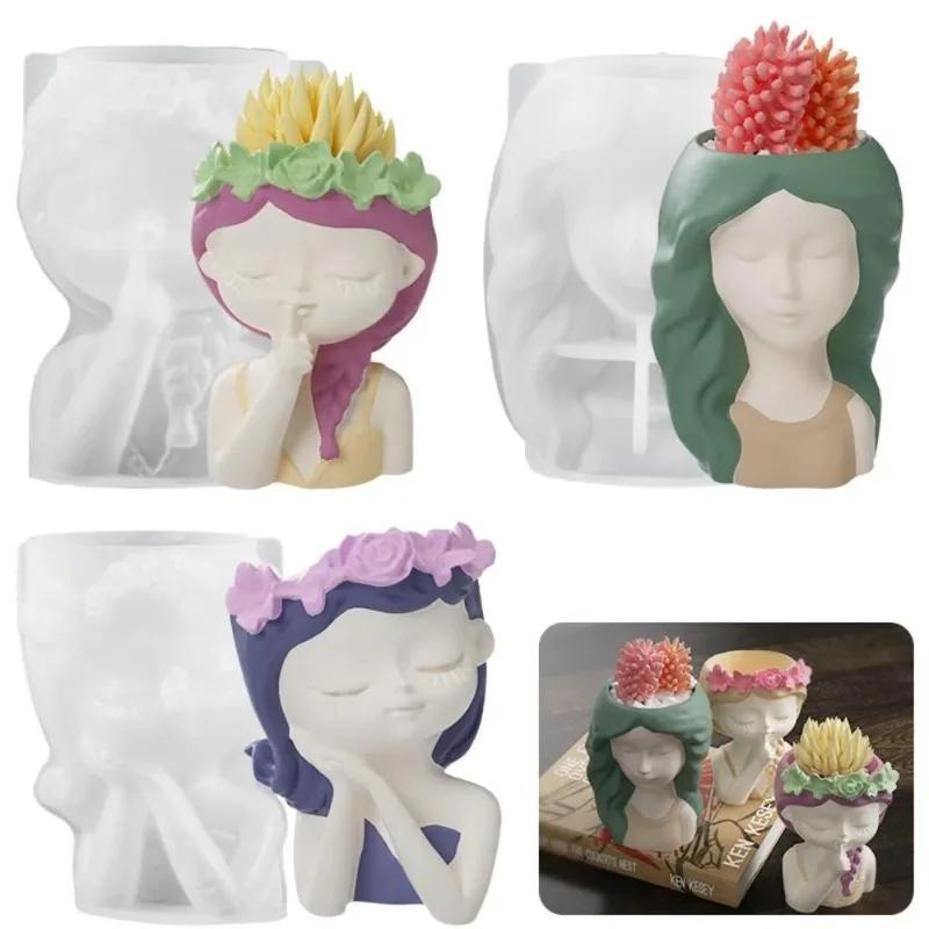 1 Pcs Silicone Mold 3D Cute Gi - 3D Printing Vase のレビューと価格