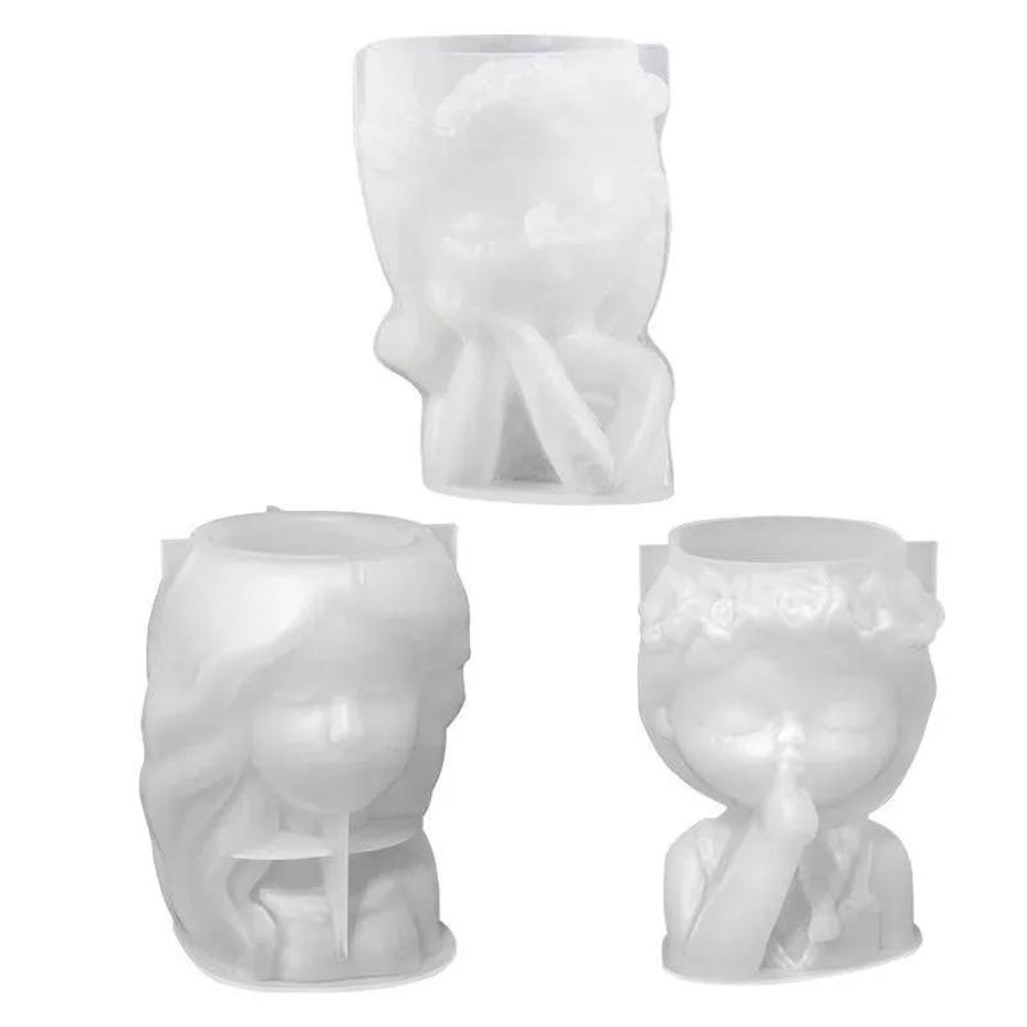 1 Pcs Silicone Mold 3D Cute Gi - 3D Printing Vase のレビューと価格