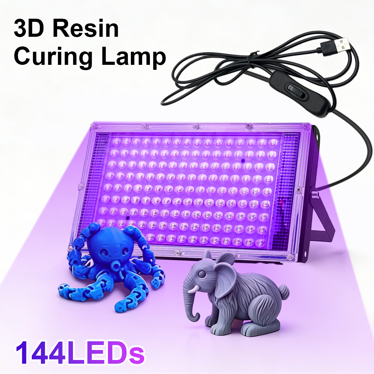 UV Resin Curing Light , 395nm  - 3D Print Isopropyl Alcohol のレビューと価格