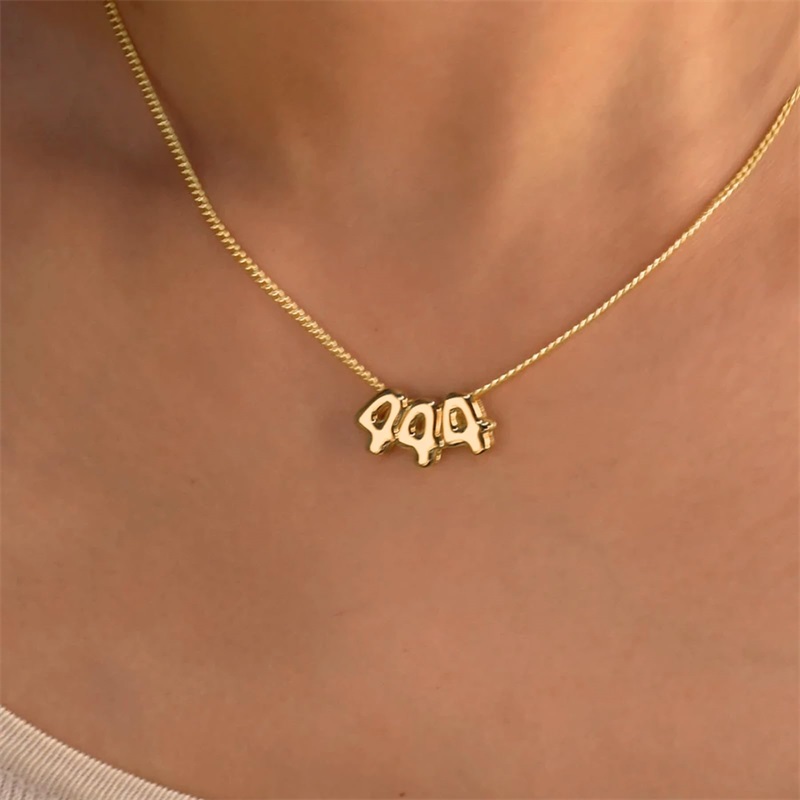 Personalized 3D Bubble Letter  - 3D Printing Jewelry のレビューと価格