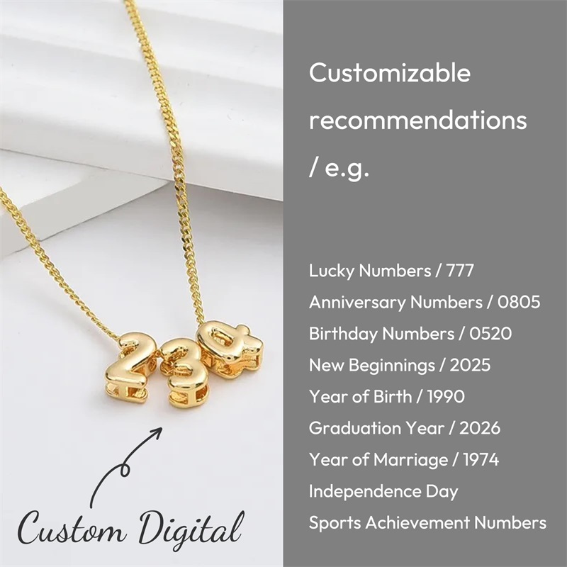 Personalized 3D Bubble Letter  - 3D Printing Jewelry のレビューと価格