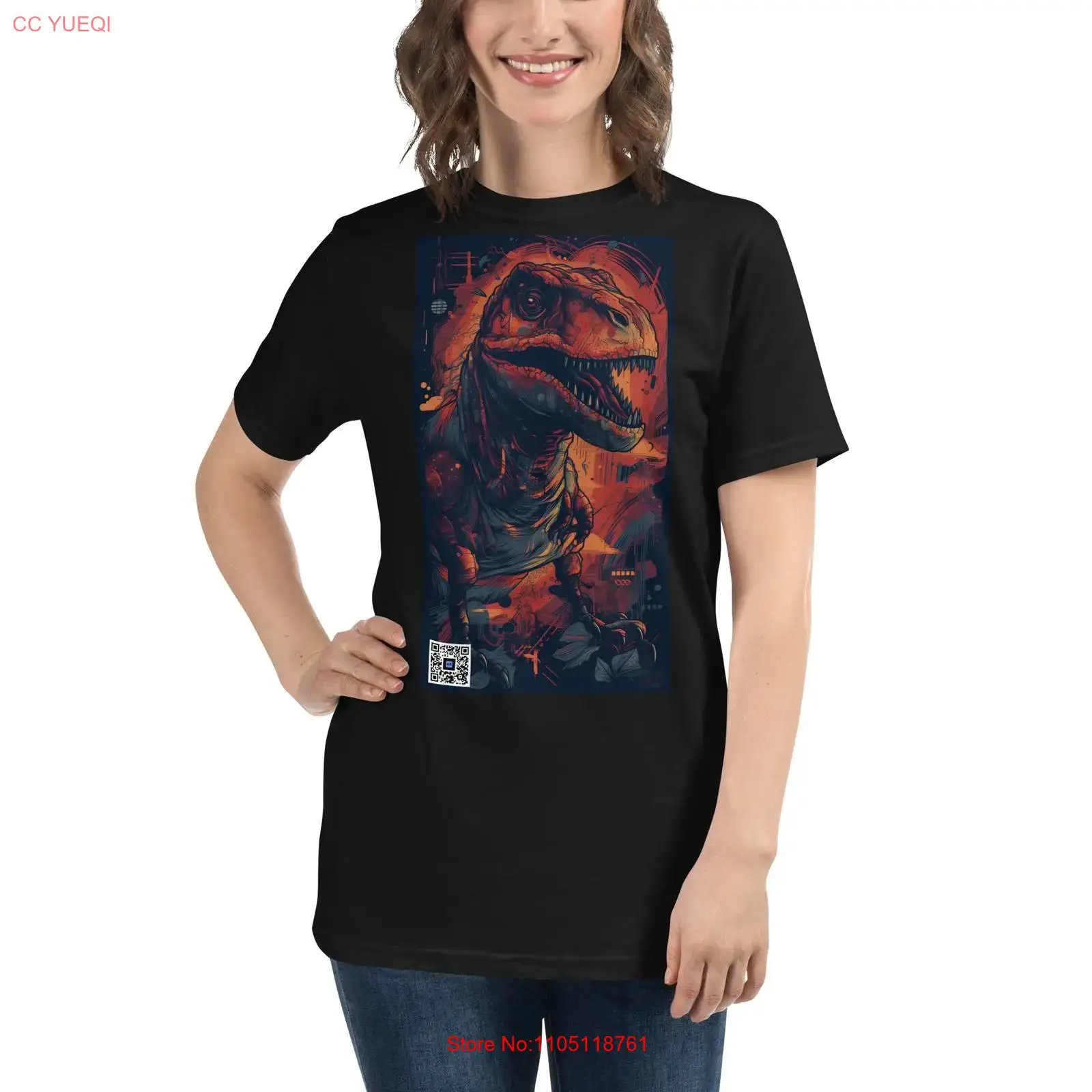 Dinosaur T Shirt smartphone ca - 3D Printing Qr Codes のレビューと価格