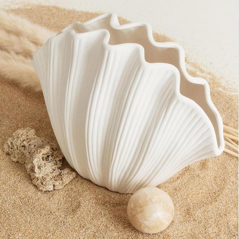 Ceramic Vase Sea Shell Lotus L - 3D Printing Vase のレビューと価格