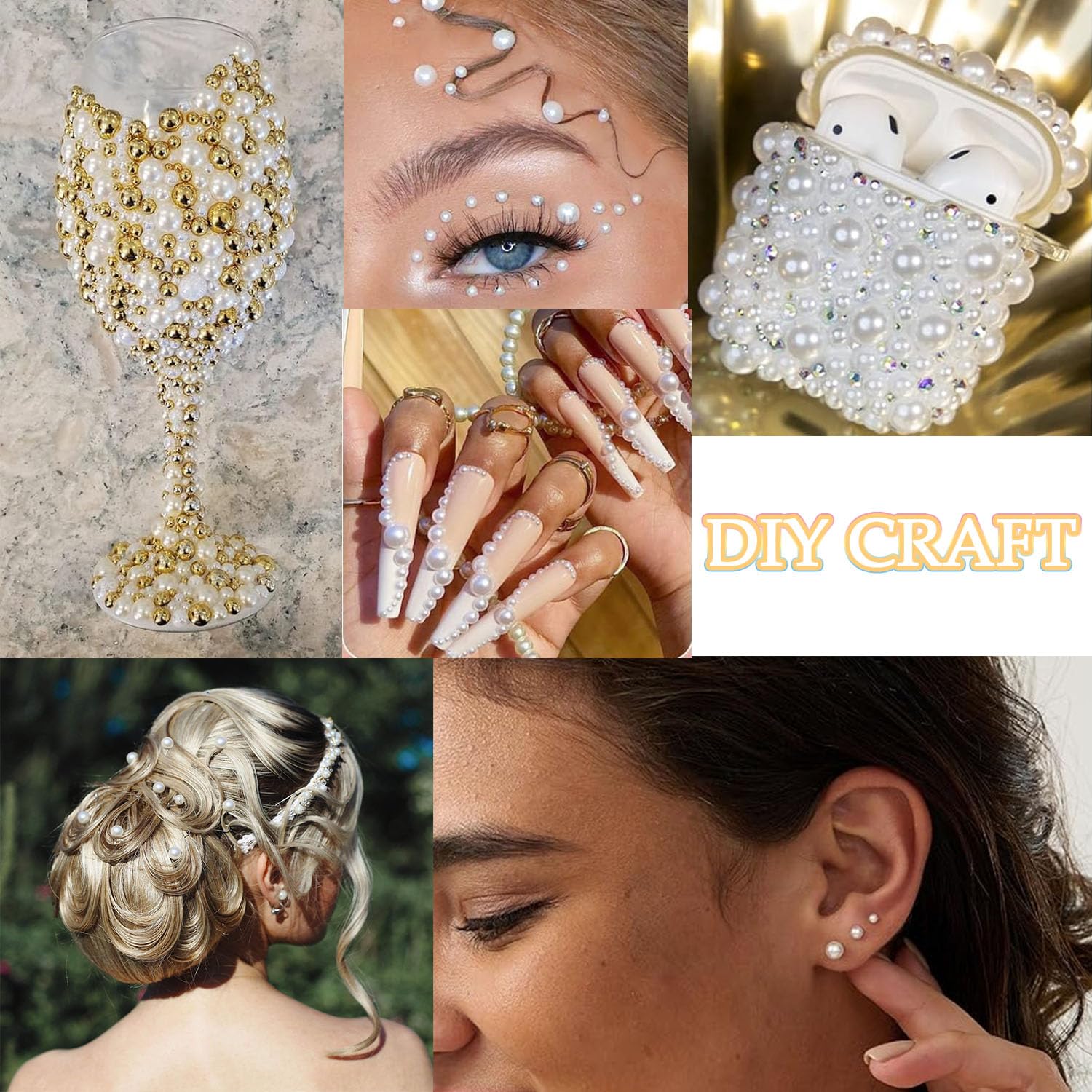 1Box 3800pcs 3D Flatback Pearl - 3D Printing Jewelry のレビューと価格