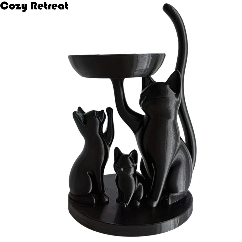 Cartoon Cat Jewelry Tray Decor - 3D Printing Ring Holder のレビューと価格