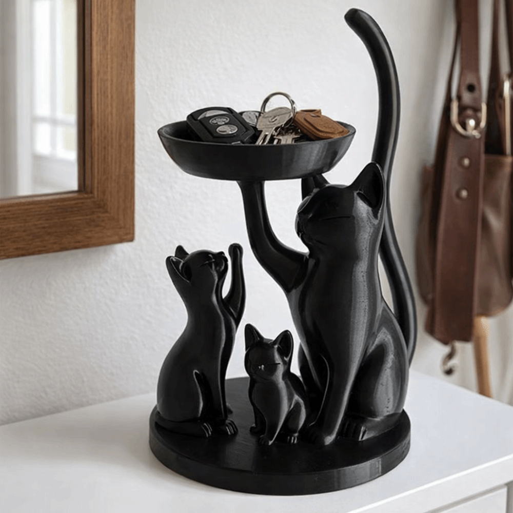 Cartoon Cat Jewelry Tray Decor - 3D Printing Ring Holder のレビューと価格