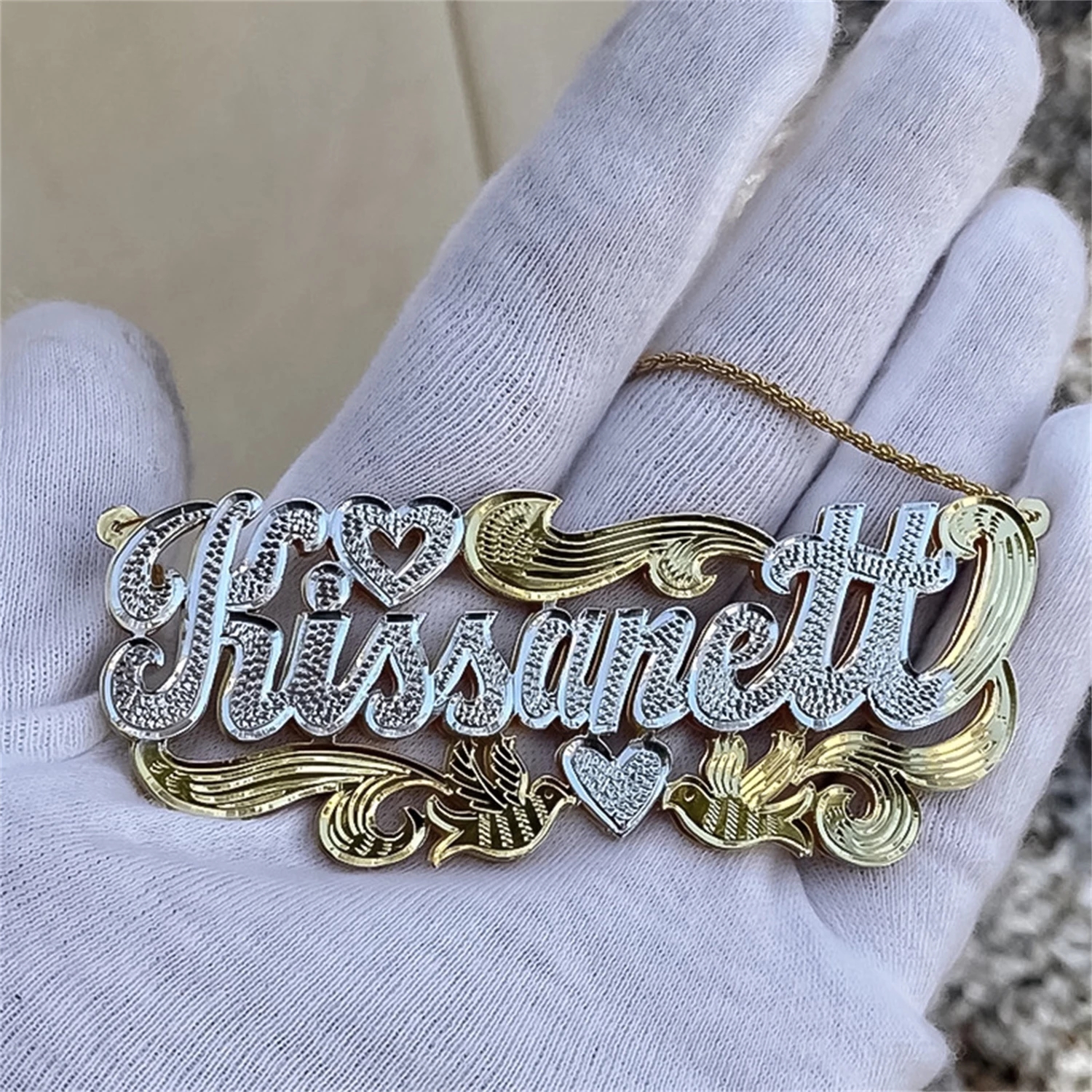 Zciti Custom Name Necklace 18K - 3D Printing Jewelry のレビューと価格