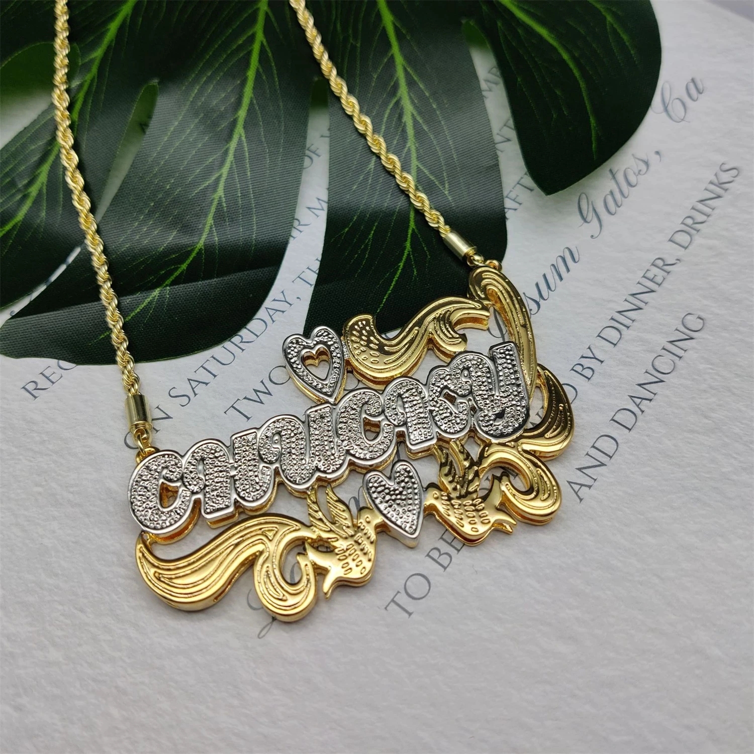 Zciti Custom Name Necklace 18K - 3D Printing Jewelry のレビューと価格