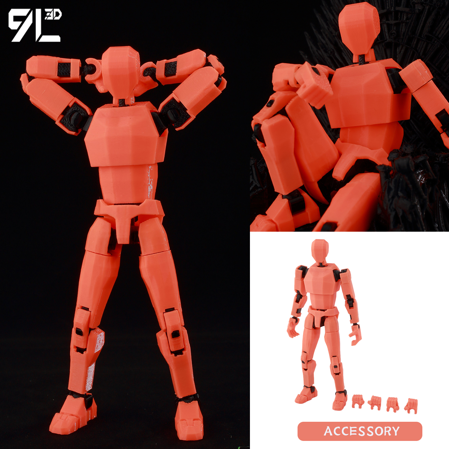 9L 3D Printed Articulated Dumm - 3D Printing Luffy のレビューと価格