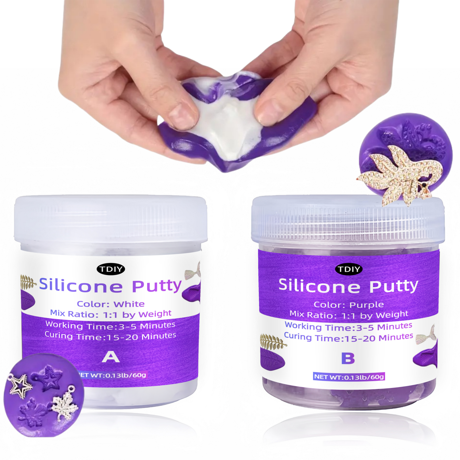 Purple Silicone Mold Putty Saf - 3D Print Isopropyl Alcohol のレビューと価格