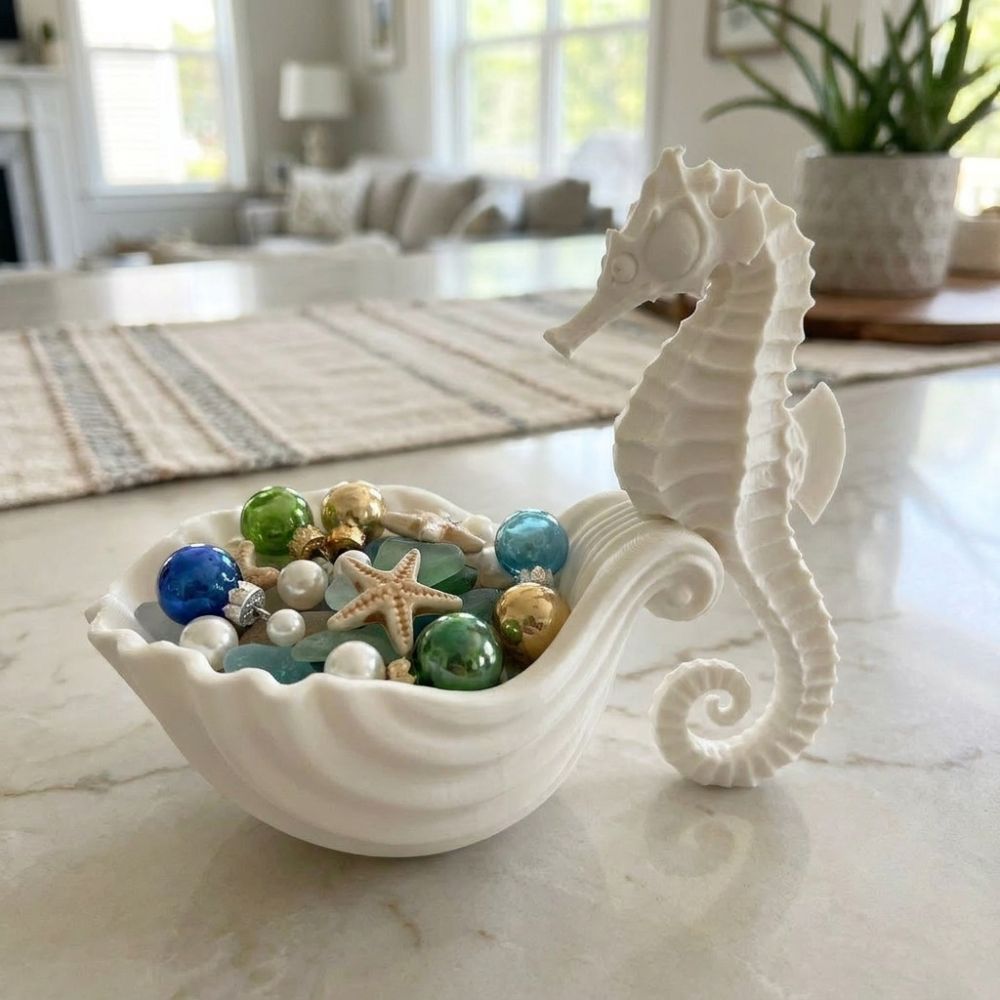 3D Printed Seahorse-Shaped Sto - 3D Printing Ring Holder のレビューと価格