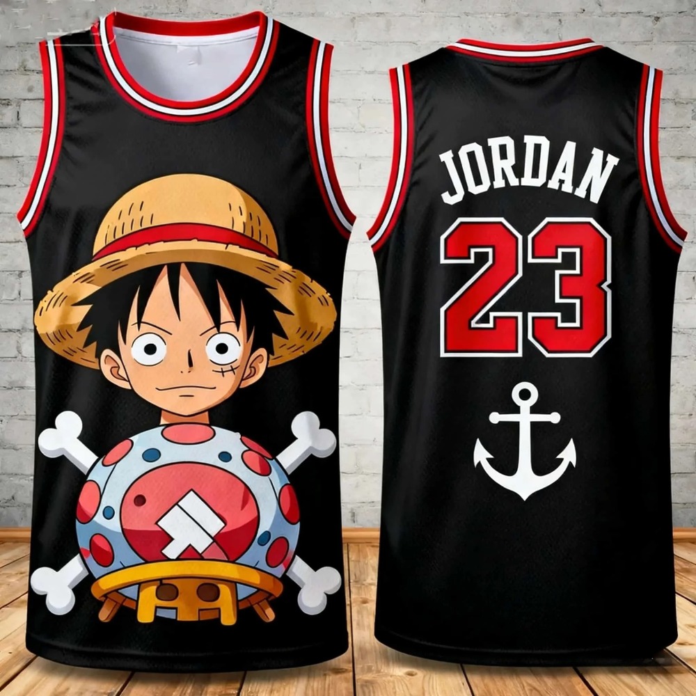 2026 New One Piece men's fashi - 3D Printing Luffy のレビューと価格