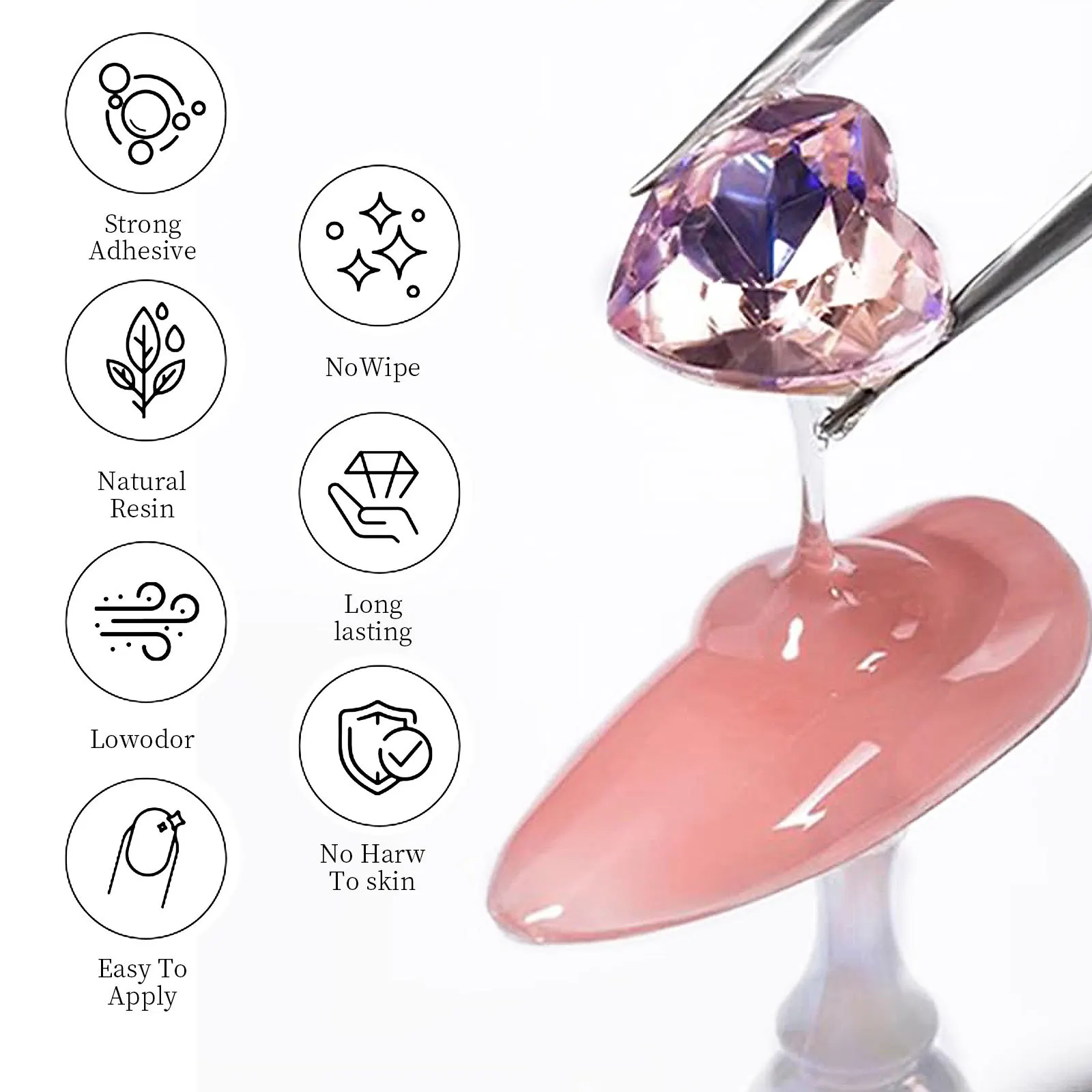 Nail Rhinestone Glue Gel for D - 3D Printing Jewelry のレビューと価格