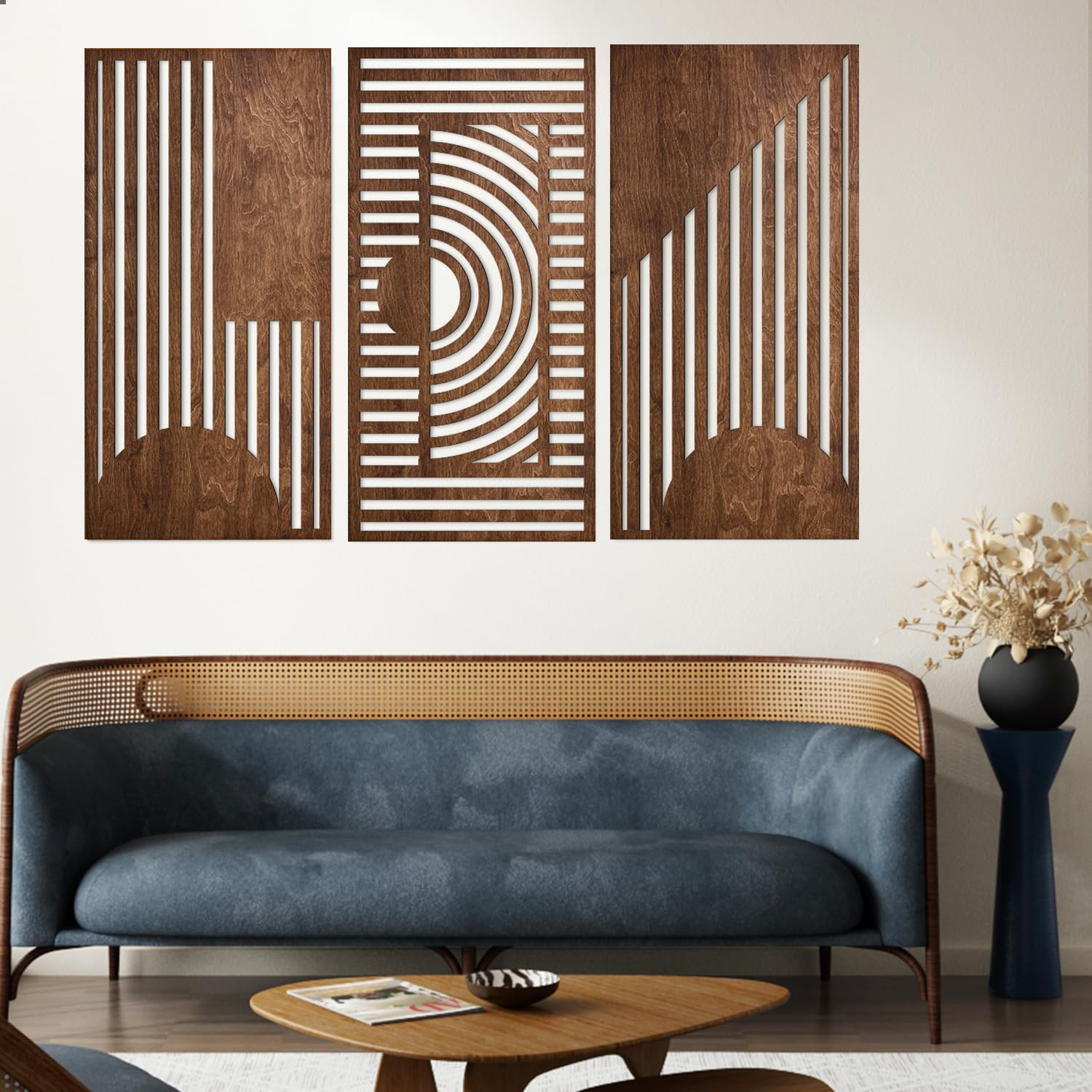 3 Pcs Geometric Wood Wall Art  - 3D Printing Objects のレビューと価格