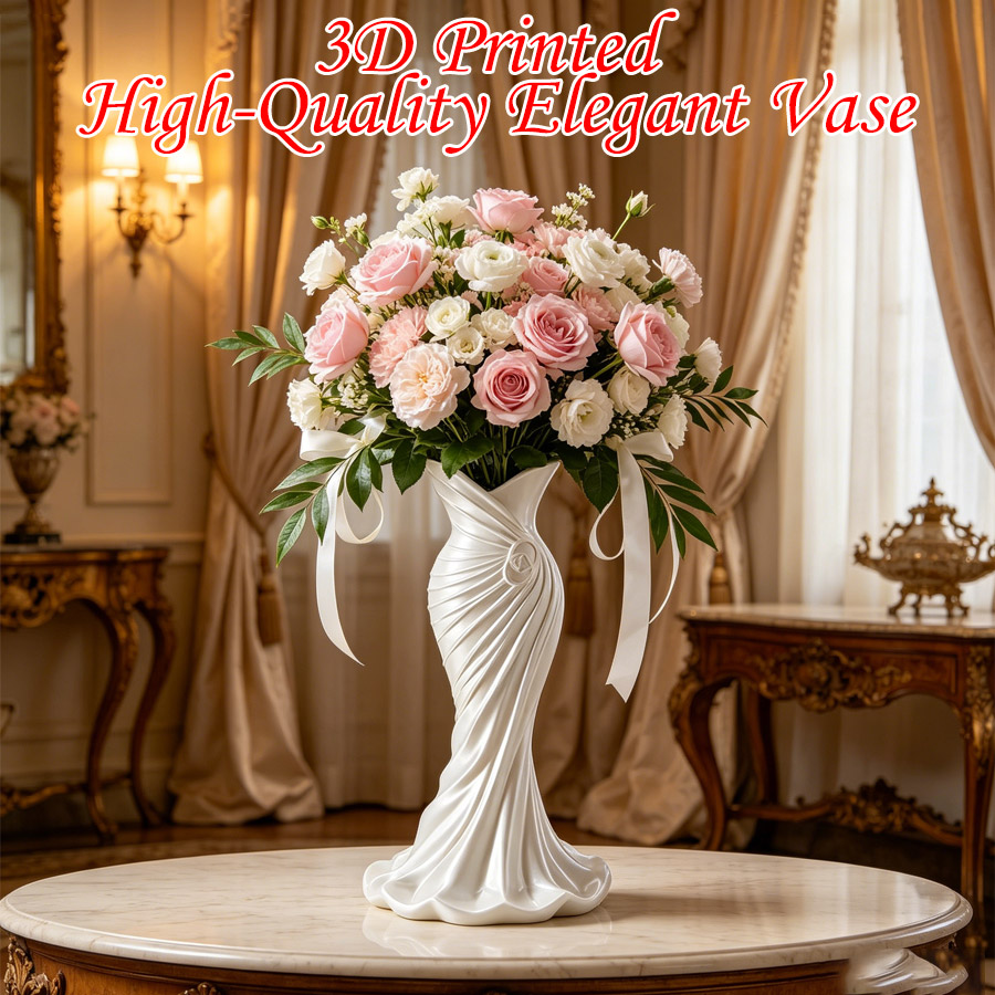 Elegant Dress-Shaped 3D Printe - 3D Printing Vase のレビューと価格