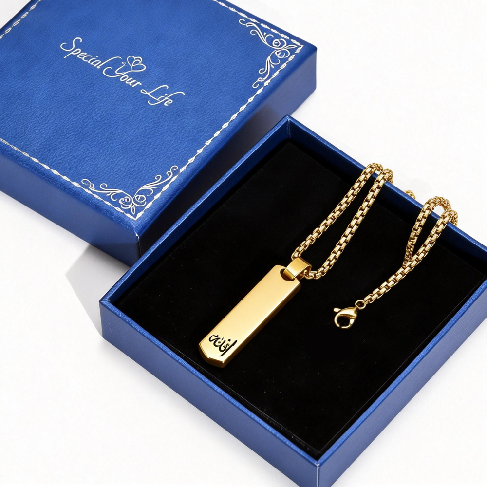 3D Bar Necklace, Cool Simple D - 3D Printing Jewelry のレビューと価格