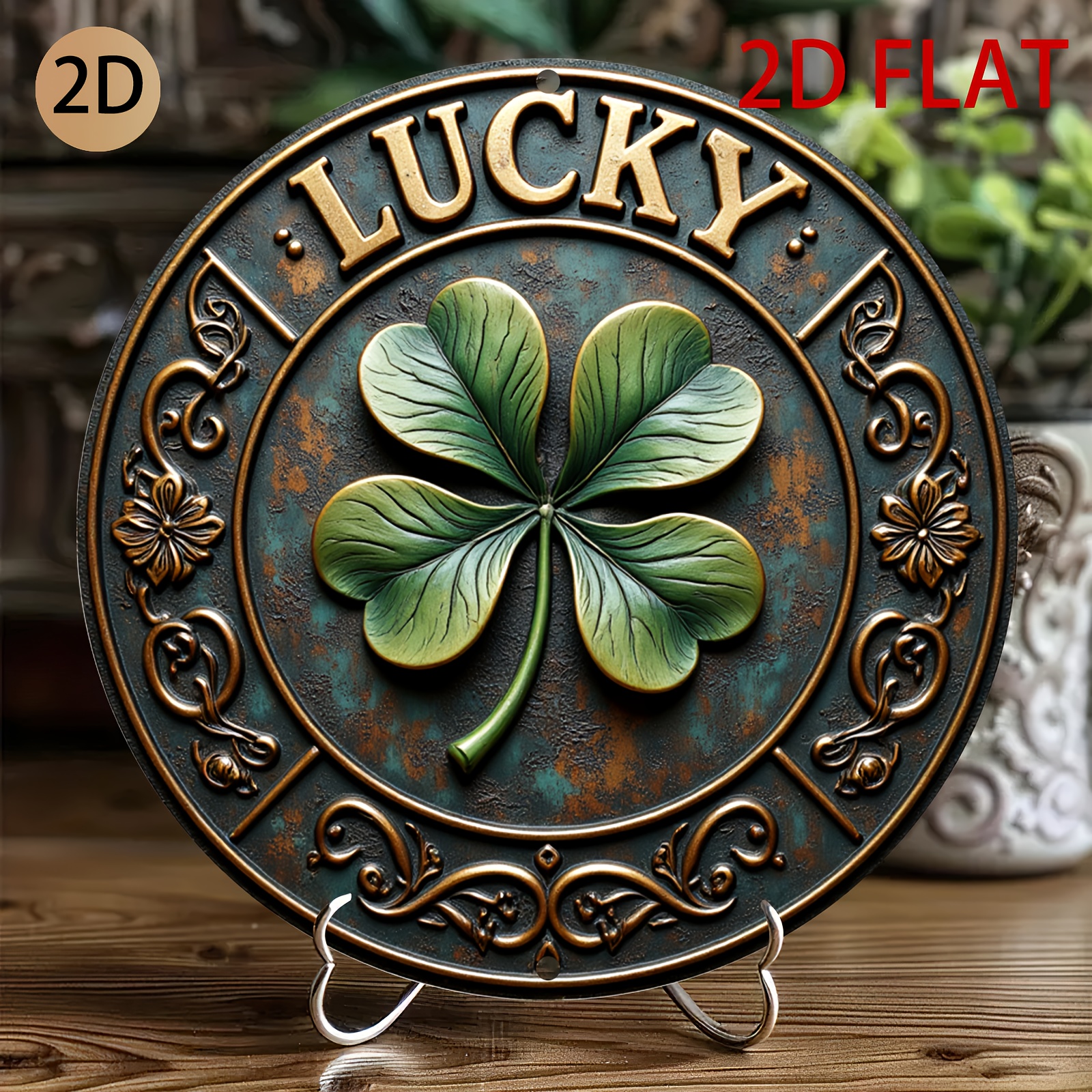 Vintage Rustic Metal Lucky Clo - 3D Printing Objects のレビューと価格