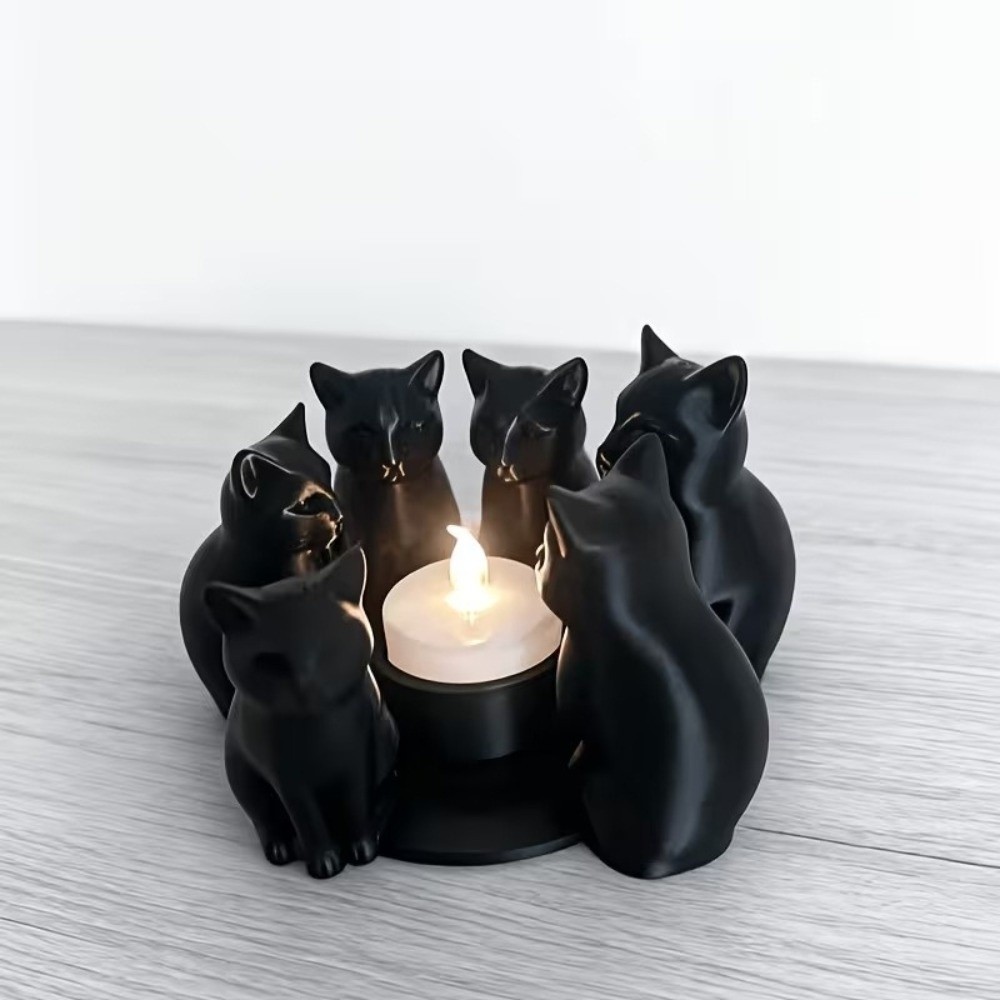 Meditation Space Cartoon Cat C - 3D Printing Ring Holder のレビューと価格