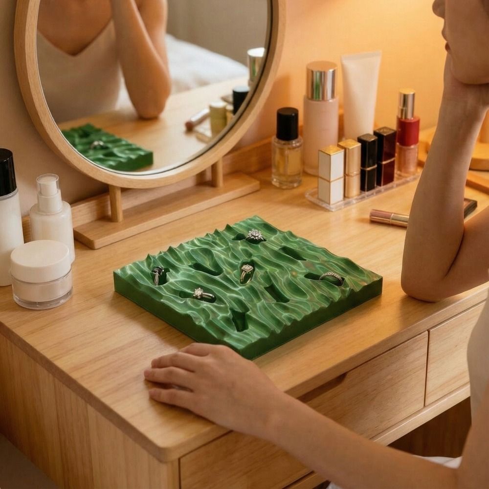Sea Wave Ring Display Plates I - 3D Printing Ring Holder のレビューと価格
