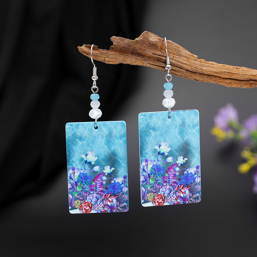 Fashion Blue Acrylic Colorful  - 3D Printing Jewelry のレビューと価格