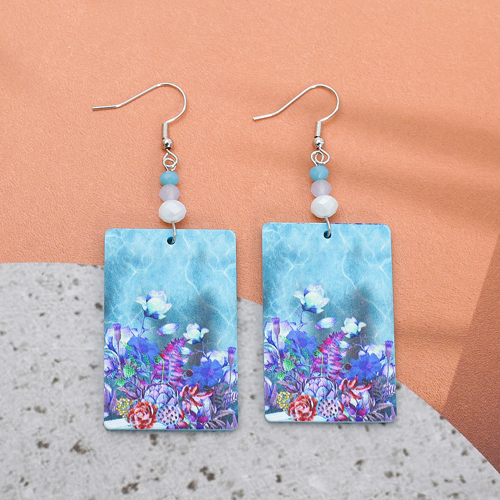 Fashion Blue Acrylic Colorful  - 3D Printing Jewelry のレビューと価格