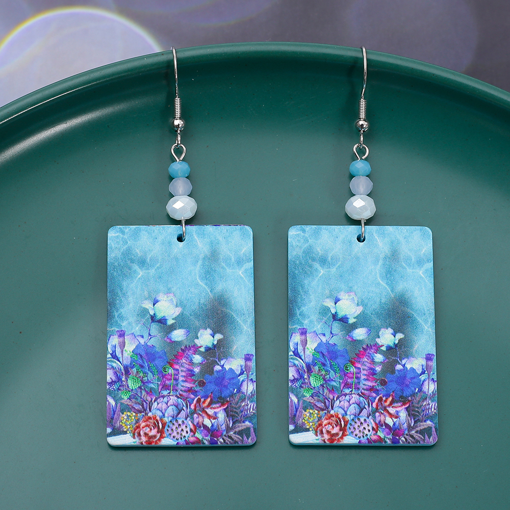 Fashion Blue Acrylic Colorful  - 3D Printing Jewelry のレビューと価格