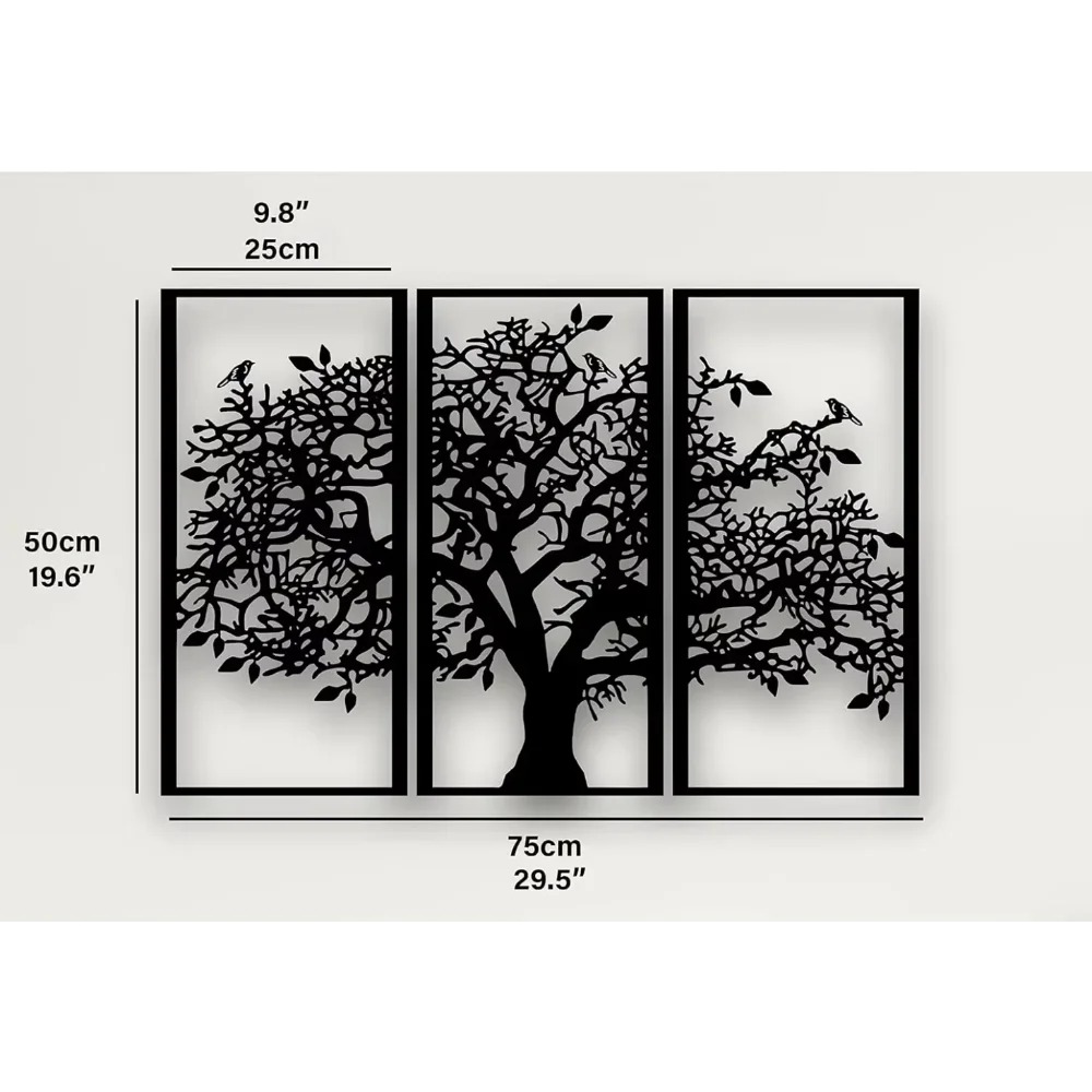 3Pcs Family Tree Metal Wall De - 3D Printing Objects のレビューと価格