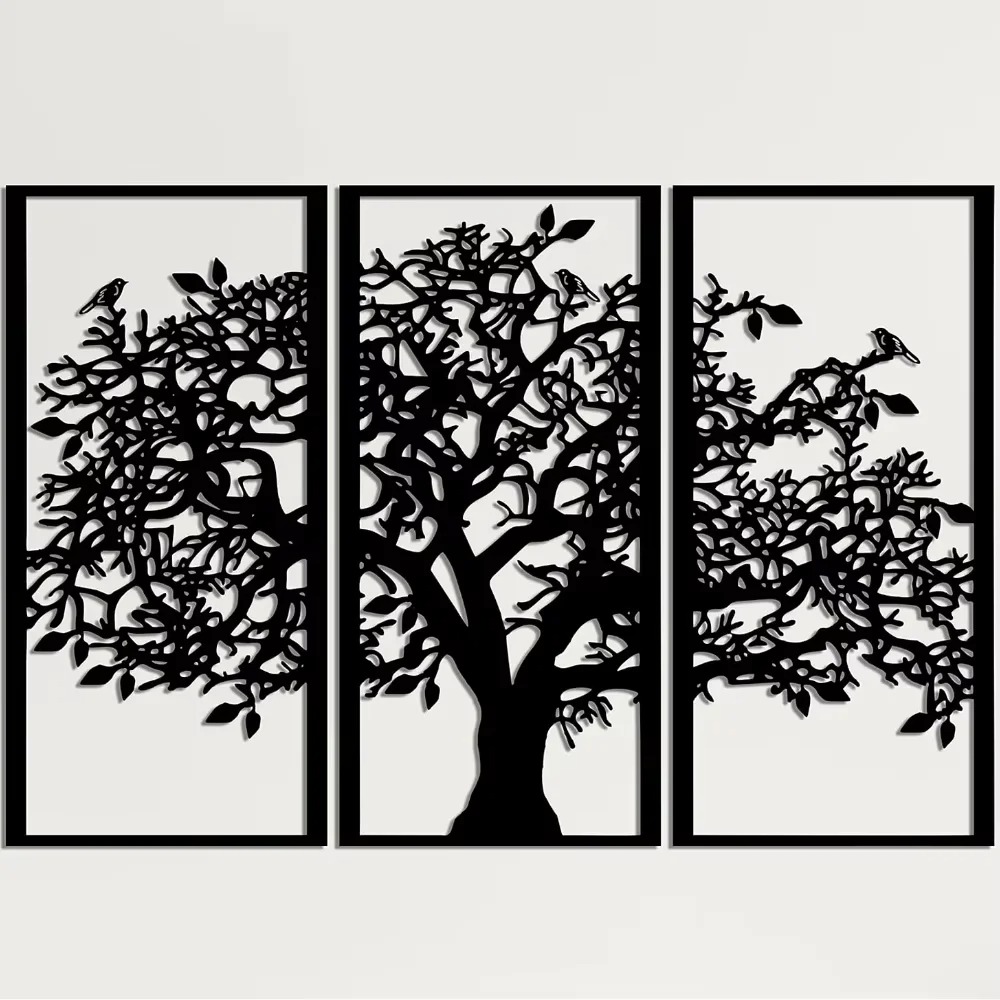 3Pcs Family Tree Metal Wall De - 3D Printing Objects のレビューと価格