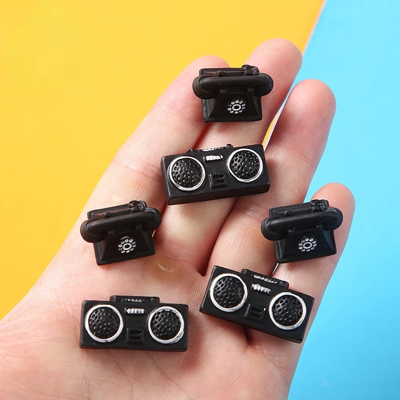 10pcs Mini Diy Resin Retro Bla - 3D Printing Jewelry のレビューと価格