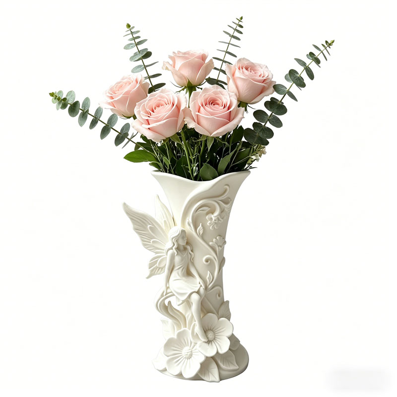 Angel Flower 3D Relief Vase El - 3D Printing Vase のレビューと価格